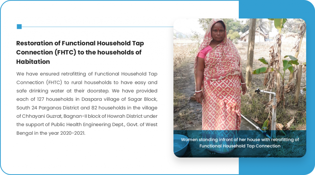 Restoration of Functional Household Tap Connection (FHTC) to the households of Habitation
